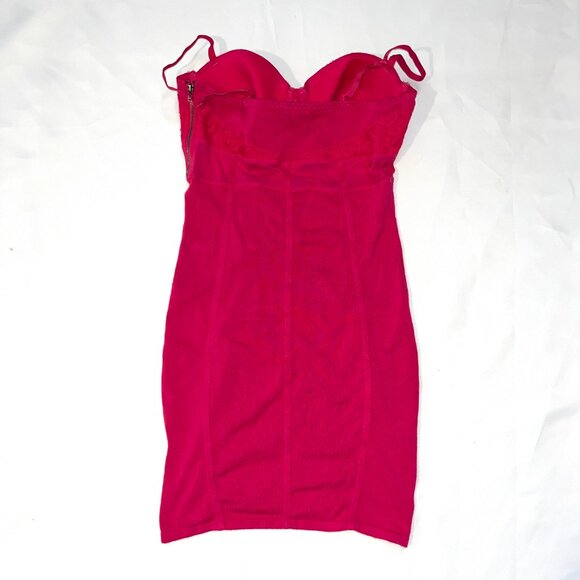 Guess Hot Pink Bodycon Dress Size S - Picture 3 of 6